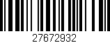 Código de barras (EAN, GTIN, SKU, ISBN): '27672932'