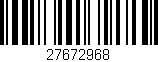 Código de barras (EAN, GTIN, SKU, ISBN): '27672968'