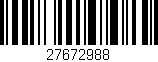 Código de barras (EAN, GTIN, SKU, ISBN): '27672988'