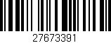 Código de barras (EAN, GTIN, SKU, ISBN): '27673391'