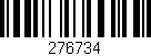 Código de barras (EAN, GTIN, SKU, ISBN): '276734'