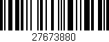 Código de barras (EAN, GTIN, SKU, ISBN): '27673880'