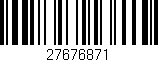 Código de barras (EAN, GTIN, SKU, ISBN): '27676871'