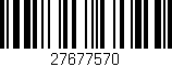 Código de barras (EAN, GTIN, SKU, ISBN): '27677570'