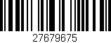 Código de barras (EAN, GTIN, SKU, ISBN): '27679675'