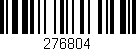 Código de barras (EAN, GTIN, SKU, ISBN): '276804'