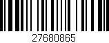 Código de barras (EAN, GTIN, SKU, ISBN): '27680865'