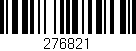 Código de barras (EAN, GTIN, SKU, ISBN): '276821'