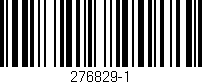 Código de barras (EAN, GTIN, SKU, ISBN): '276829-1'
