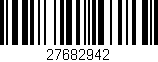 Código de barras (EAN, GTIN, SKU, ISBN): '27682942'