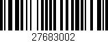 Código de barras (EAN, GTIN, SKU, ISBN): '27683002'