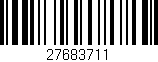 Código de barras (EAN, GTIN, SKU, ISBN): '27683711'