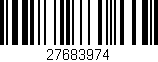 Código de barras (EAN, GTIN, SKU, ISBN): '27683974'
