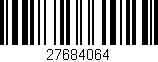 Código de barras (EAN, GTIN, SKU, ISBN): '27684064'