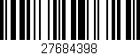 Código de barras (EAN, GTIN, SKU, ISBN): '27684398'