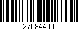 Código de barras (EAN, GTIN, SKU, ISBN): '27684490'