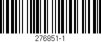 Código de barras (EAN, GTIN, SKU, ISBN): '276851-1'