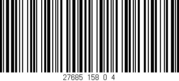 Código de barras (EAN, GTIN, SKU, ISBN): '27685_158_0_4'