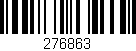 Código de barras (EAN, GTIN, SKU, ISBN): '276863'
