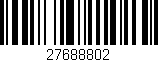 Código de barras (EAN, GTIN, SKU, ISBN): '27688802'