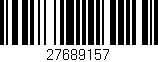 Código de barras (EAN, GTIN, SKU, ISBN): '27689157'