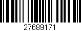 Código de barras (EAN, GTIN, SKU, ISBN): '27689171'