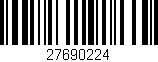 Código de barras (EAN, GTIN, SKU, ISBN): '27690224'