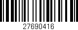 Código de barras (EAN, GTIN, SKU, ISBN): '27690416'