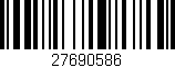 Código de barras (EAN, GTIN, SKU, ISBN): '27690586'