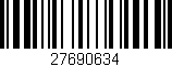 Código de barras (EAN, GTIN, SKU, ISBN): '27690634'