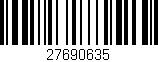 Código de barras (EAN, GTIN, SKU, ISBN): '27690635'