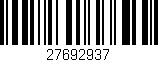 Código de barras (EAN, GTIN, SKU, ISBN): '27692937'
