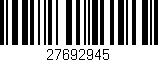 Código de barras (EAN, GTIN, SKU, ISBN): '27692945'