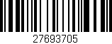 Código de barras (EAN, GTIN, SKU, ISBN): '27693705'