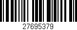 Código de barras (EAN, GTIN, SKU, ISBN): '27695379'