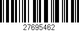 Código de barras (EAN, GTIN, SKU, ISBN): '27695462'