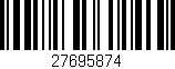 Código de barras (EAN, GTIN, SKU, ISBN): '27695874'