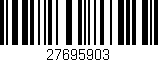Código de barras (EAN, GTIN, SKU, ISBN): '27695903'
