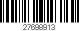Código de barras (EAN, GTIN, SKU, ISBN): '27698913'