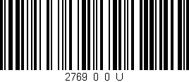 Código de barras (EAN, GTIN, SKU, ISBN): '2769_0_0_U'