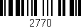 Código de barras (EAN, GTIN, SKU, ISBN): '2770'