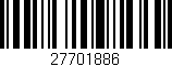 Código de barras (EAN, GTIN, SKU, ISBN): '27701886'