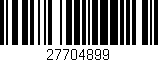 Código de barras (EAN, GTIN, SKU, ISBN): '27704899'