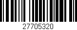 Código de barras (EAN, GTIN, SKU, ISBN): '27705320'