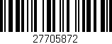 Código de barras (EAN, GTIN, SKU, ISBN): '27705872'