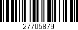 Código de barras (EAN, GTIN, SKU, ISBN): '27705879'
