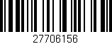 Código de barras (EAN, GTIN, SKU, ISBN): '27706156'