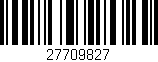 Código de barras (EAN, GTIN, SKU, ISBN): '27709827'