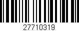 Código de barras (EAN, GTIN, SKU, ISBN): '27710319'