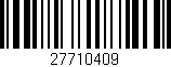 Código de barras (EAN, GTIN, SKU, ISBN): '27710409'